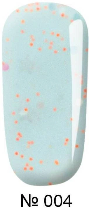 Гель-лак FOX Gel Polish Masha Create Pigment №004 6мол молочний блакитний, з конфетті, емалевий