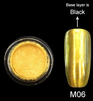 Дзеркальна пудра Canni Mirror Powder Gold 2 гр золото з мікроблиском