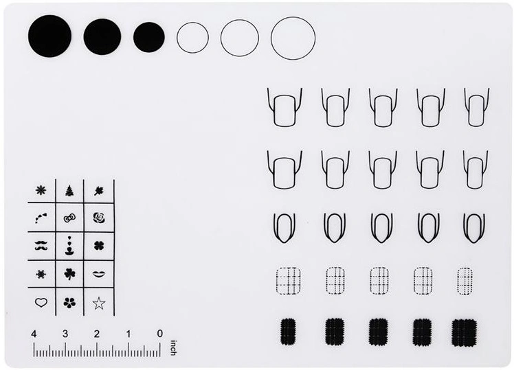 Килимок силіконовий для Nail Art YRE Silicone Pad for Nail Art