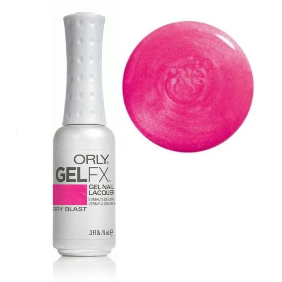 Гель-лак ORLY Gel FX Berry Blast яскравий рожевий з неоновим відливом, легкий шиммер 9 мл