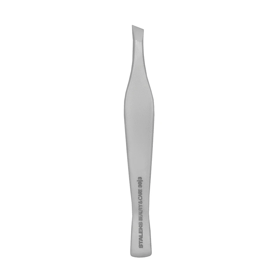 Пінцет для брів Staleks BEAUTY & CARE 30 TYPE 30 (П-17) широкі скошені краї