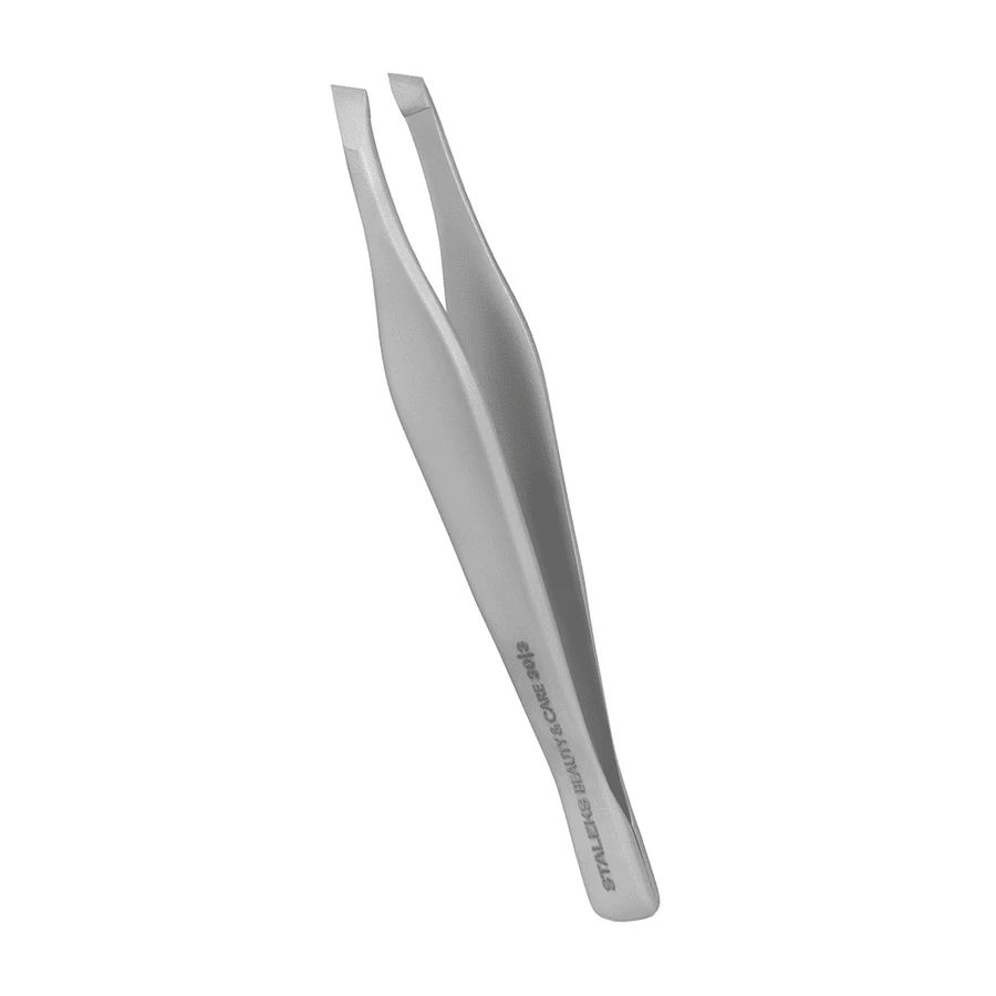 Пінцет для брів Staleks BEAUTY & CARE 30 TYPE 30 (П-17) широкі скошені краї