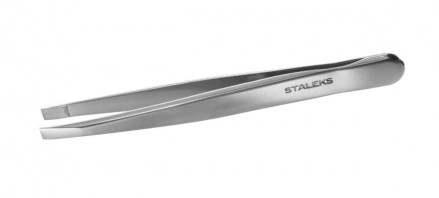 Пінцет для брів Staleks Eyebrow Tweezer With Broad Straight Edge широкі прямі краї