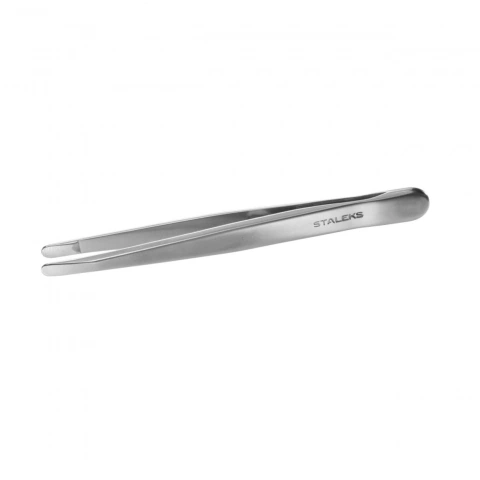 Пінцет для брів Staleks Tweezer Eyebrow (rounded edges) закруглені кромки
