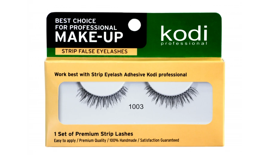 Накладні вії на стрічці №1003 Kodi False Eyelashes on the Tape №1003
