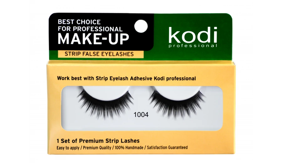 Накладні вії на стрічці №1004 Kodi False Eyelashes on the Tape №1004