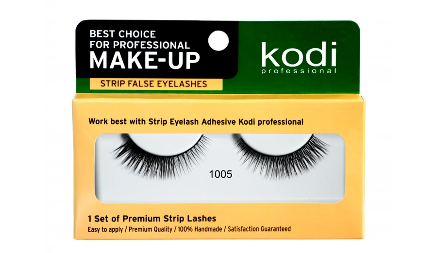Накладні вії на стрічці №1005 Kodi False Eyelashes on the Tape №1005