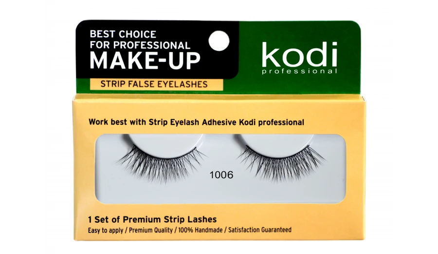 Накладні вії на стрічці №1006 Kodi False Eyelashes on the Tape №1006