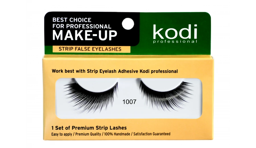 Накладні вії на стрічці №1007 Kodi False Eyelashes on the Tape №1007