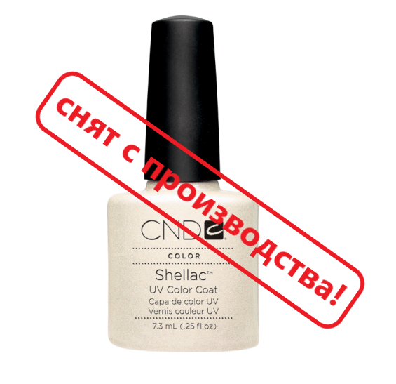 Гель-лак CND Shellac Mother of Pearl прозорий з дрібними блискітками 7,3 мл
