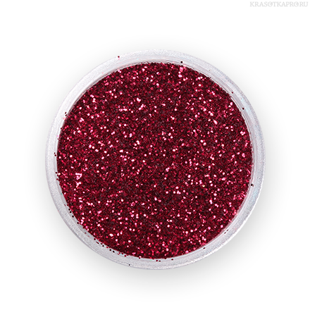 Червоні блискітки Nail Perfect Nail Art Glitter Dark Red №44