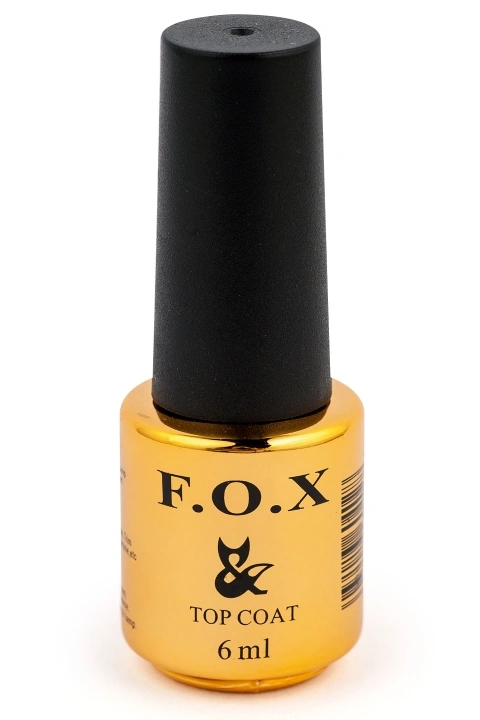Верхнє покриття для гель-лаку без липкого шару FOX Top No Wipe Small Coat 6 мл