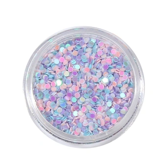 Кольорове конфетті для дизайну нігтів Nail Perfect Confetti Mini Round 15 гр