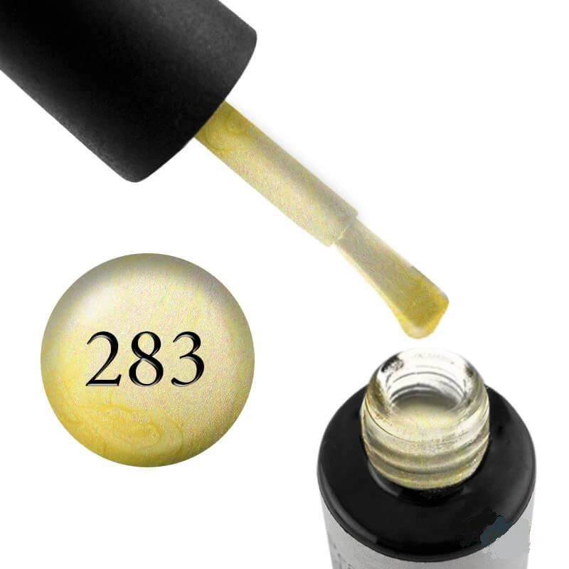 Гель-лак Naomi Gel Polish Pearl Radiance Collection №283 жовтий із салатовим переливом, перламутровий 6 мл