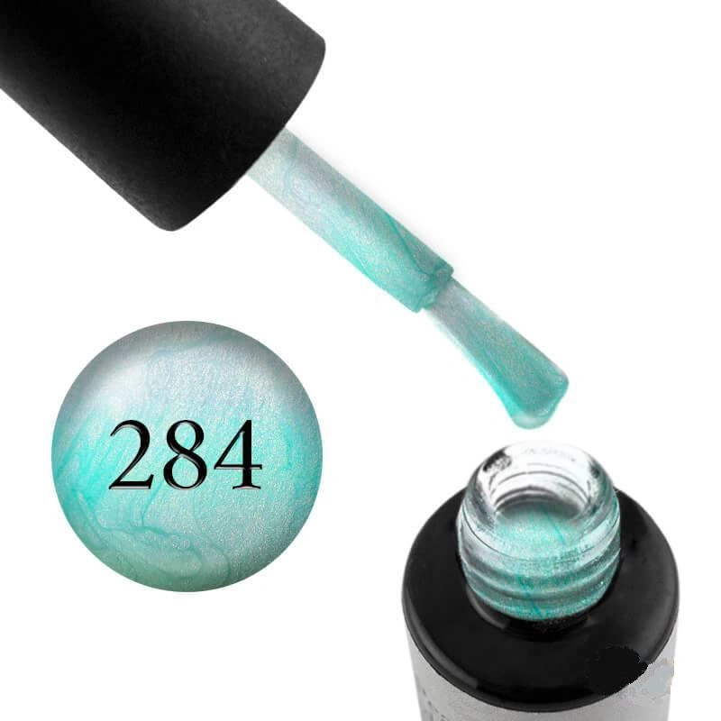 Гель-лак Naomi Gel Polish Pearl Radiance Collection №284 блакитний з переходом у м`ятний, перламутровий 6 мл