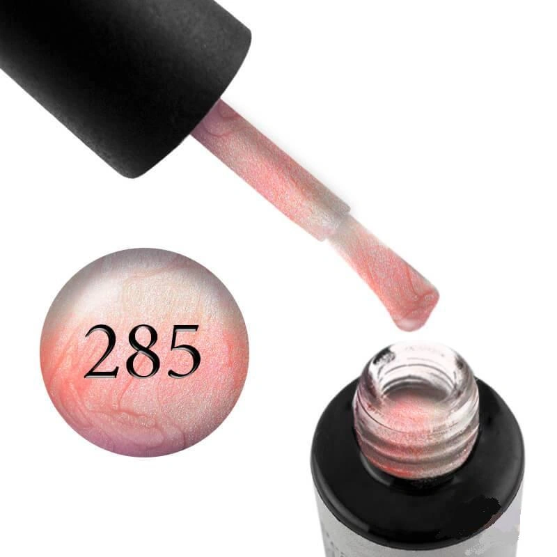 Гель-лак Naomi Gel Polish Pearl Radiance Collection №285 рожевий з переходом у персиковий, перламутровий 6 мл