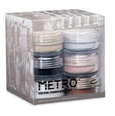 Набір голографічних акрилів CND Metro Metal Powder Kit