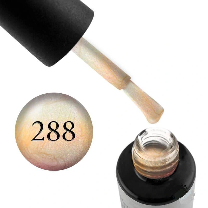 Гель-лак Naomi Gel Polish Pearl Radiance Collection №288 рожевий з переходом у жовтий, перламутровий 6 мл