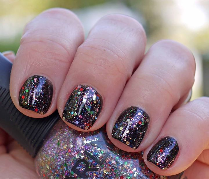 Гель-лак ORLY Gel FX Glitterbomb прозорий, з різнокольоровим глітером 9 мл