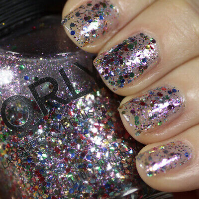 Гель-лак ORLY Gel FX Glitterbomb прозорий, з різнокольоровим глітером 9 мл