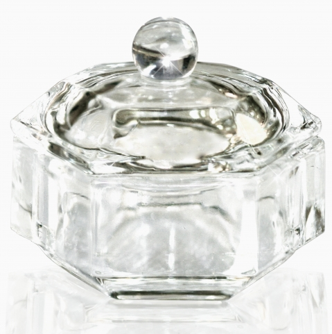 Прозора скляна склянка для рідини з кришкою Kodi Transparent Glass Cup with Cap for Fluid 25 мл