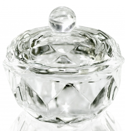 Прозора скляна склянка для рідини з кришкою Kodi Transparent Glass Cup with Cap for Fluid 20 мл