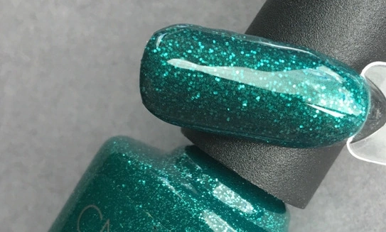 Гель-лак CND Shellac Emerald Lights зелений з глітером 7,3 мл
