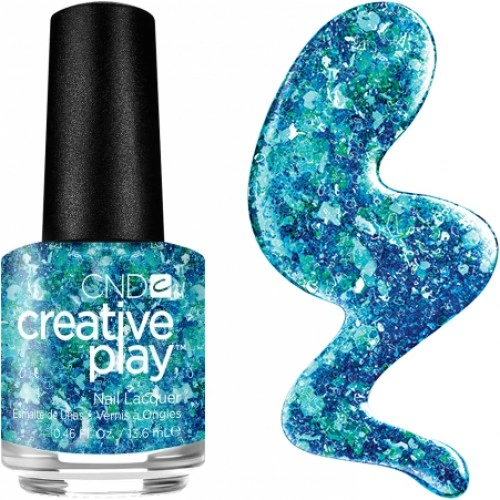 Лак CND Creative Play Creative Play 483 Turquoise Tidings бірюзовий з кольоровим глітером 13,6 мл