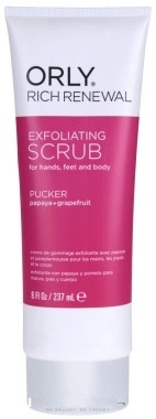 Скраб для рук, ніг та тіла папайя та грейпфрут ORLY Rich Renewal Exfoliating Scrub Papaya and GrapeFruit 237 мл
