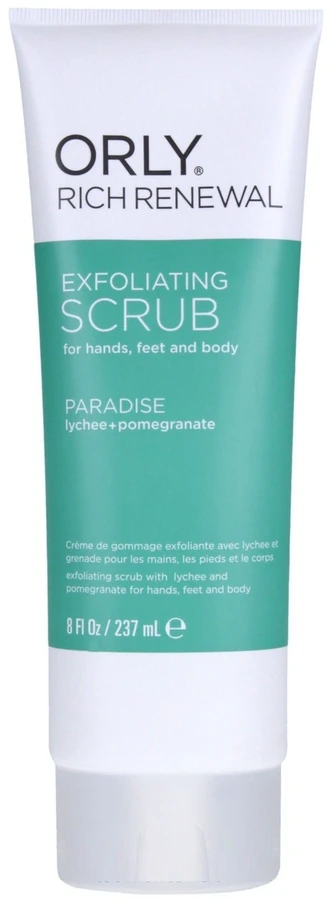 Скраб для рук, ніг та тіла лічі та гранат ORLY Rich Renewal Exfoliating Scrub Lychee and Pomegranat 237 мл