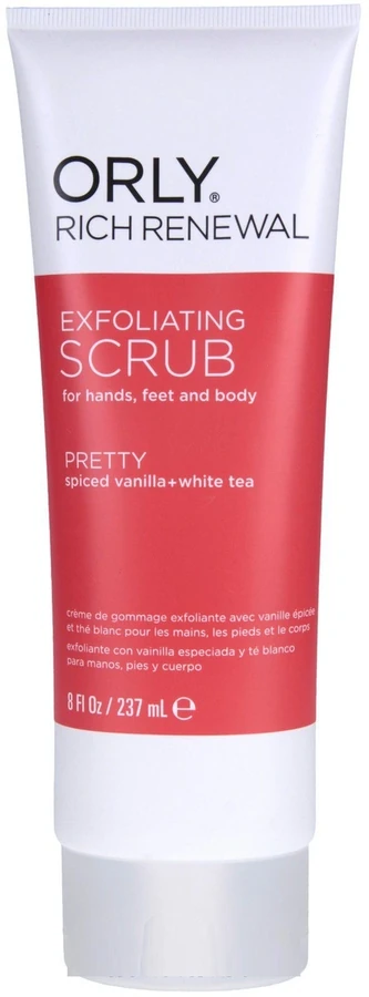 Скраб для рук, ніг та тіла ваніль та білий чай ORLY Rich Renewal Exfoliating Scrub Spiced Vanilla and White Tea 237 мл