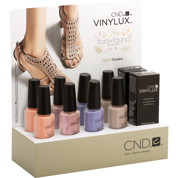 Колекція лаків CND Vinylux Flora and Fauna CND Vinylux Flora та Fauna Collection №2 4 лаки, 1 закріплювач по 15 мл