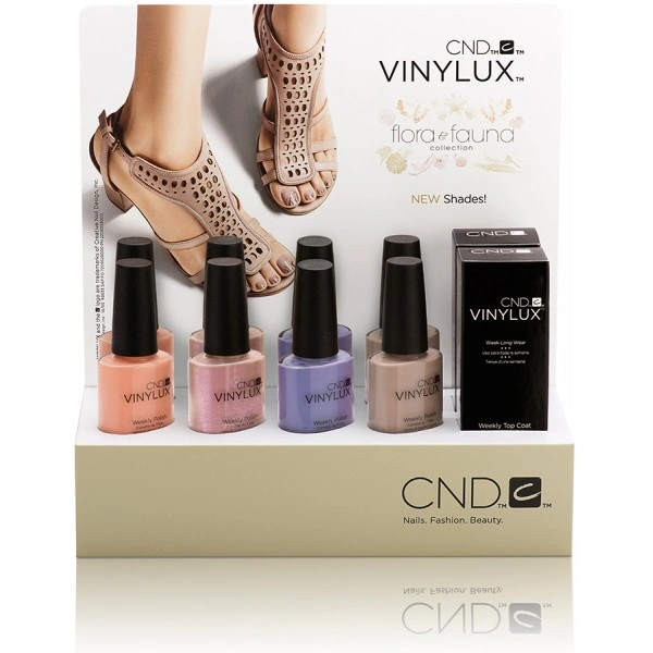 Колекція лаків CND Vinylux Flora and Fauna CND Vinylux Flora та Fauna Collection №2 4 лаки, 1 закріплювач по 15 мл
