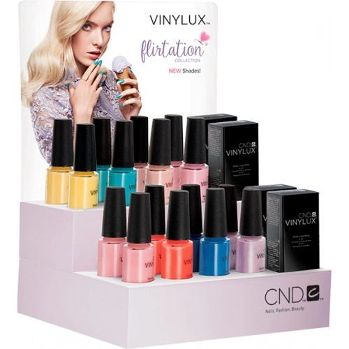 Колекція лаків CND Vinylux Flirtation CND VINYLUX Flirtation Collection №1 8 лаків, 2 закріплювачі по 15 мл