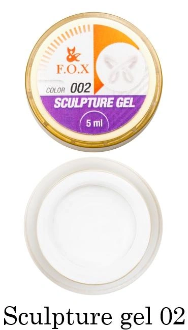 Гель-пластилін для 3D-ліпки FOX 3D Sculpture Gel 002 білий 5 мл