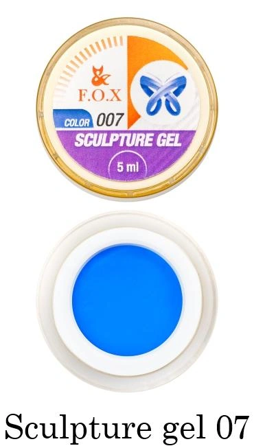 Гель-пластилін для 3D-ліплення FOX 3D Sculpture Gel 007 синій 5 мл