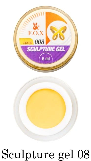 Гель-пластилін для 3D-ліпки FOX 3D Sculpture Gel 008 помаранчевий 5 мл