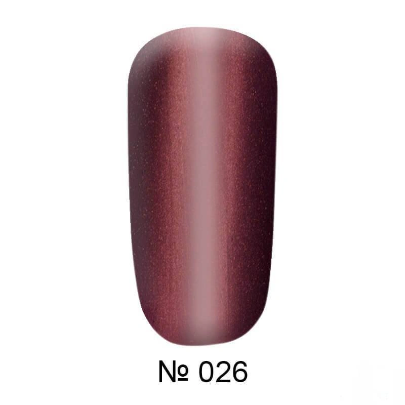 Магнітний гель-лак котяче око FOX Gold Cat Eye Gel Polish №026 бордовий з мікроблиском 12 мл