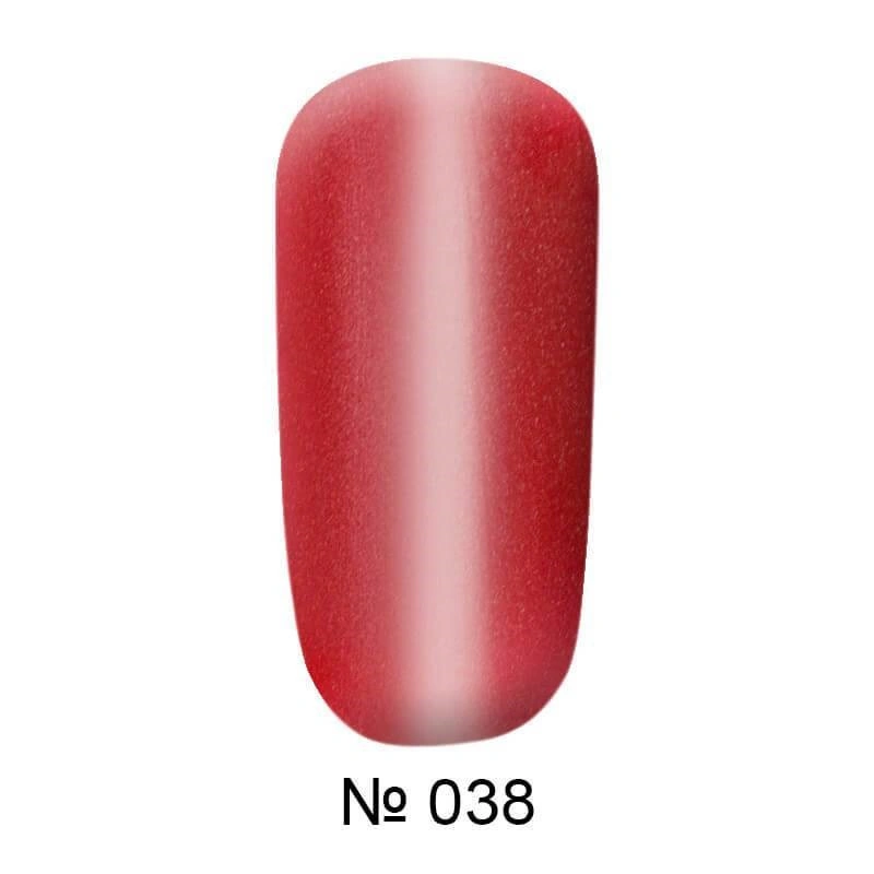 Магнітний гель-лак котяче око FOX Gold Cat Eye Gel Polish №038 червоно-рожевий з мікроблиском 12 мл