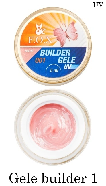 Конструюючий гель-желе FOX Gele Builder Gel 001 рожевий з персиковим відтінком 5 мл