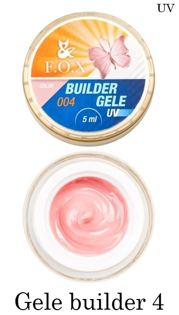 Конструюючий гель-желе FOX Gele Builder Gel 004 рожевий 5 мл