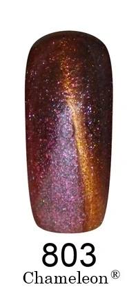 Магнітний гель-лак Хамелеон FOX Gel Polish Gold Chameleon №803 лілово-фіолетово-бордовий із золотим мікроблиском 6 мл