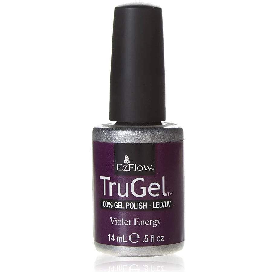 Гель-лак EzFlow TruGel Violet Energy фіолетовий з мікроблиском 14 мл