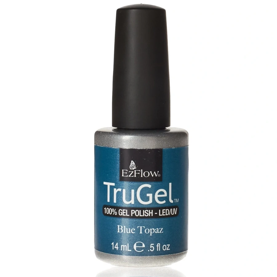 Гель-лак EzFlow TruGel Blue Topaz морський синій з мікроблиском 14 мл