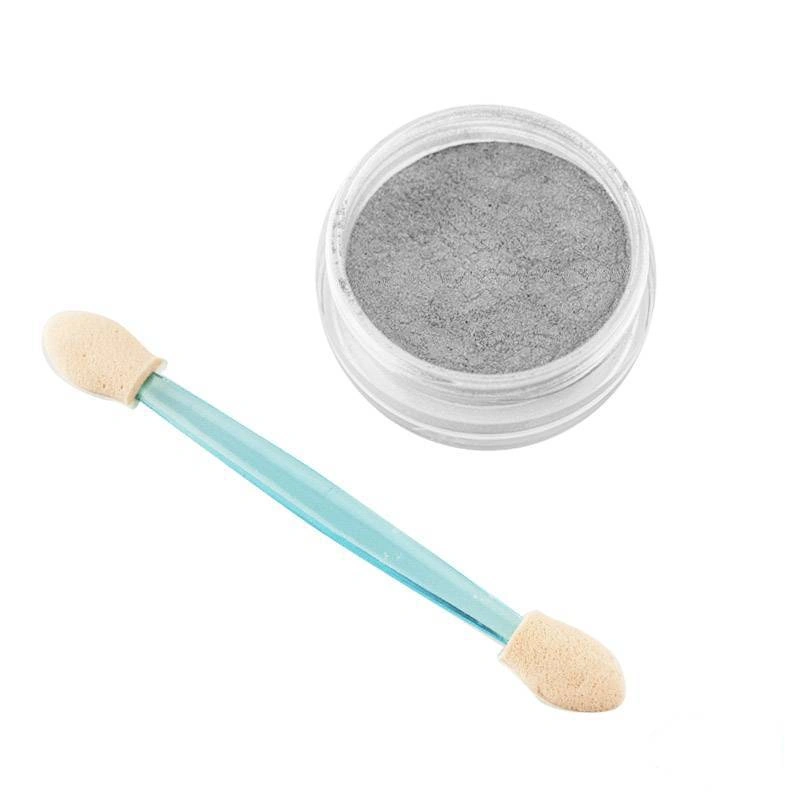 Дзеркальна пудра для нігтів Naomi Mirror Powder №1 3 гр + Applicator срібло