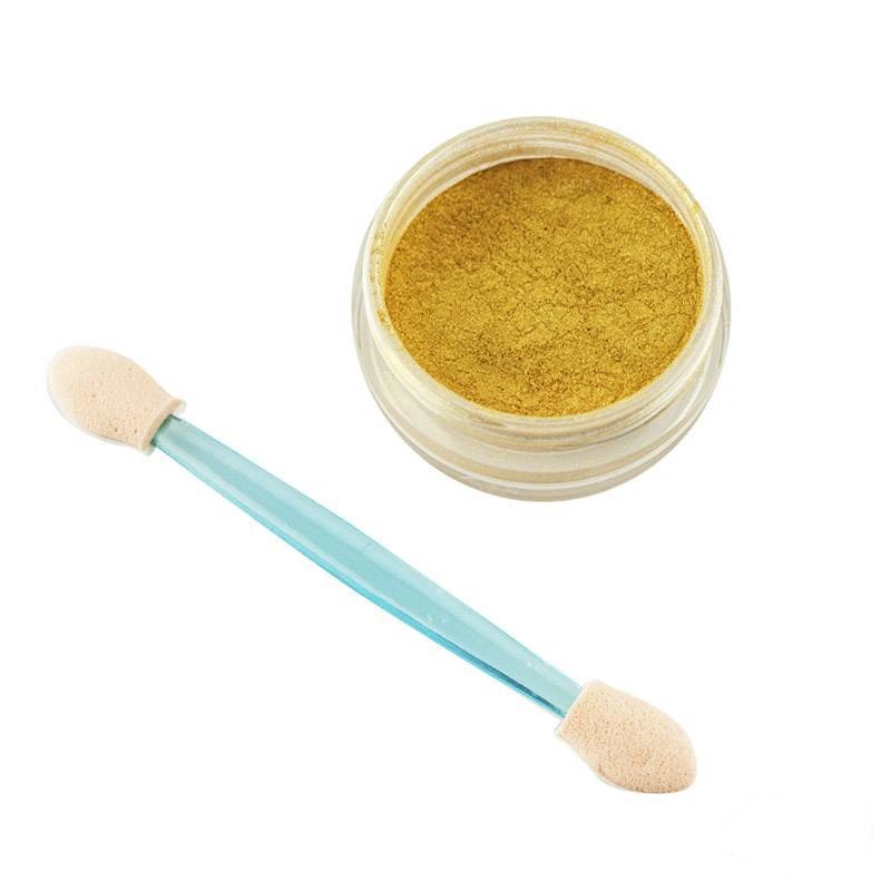 Дзеркальна пудря для нігтів Naomi Mirror Powder №2 3 г + Applicator золото
