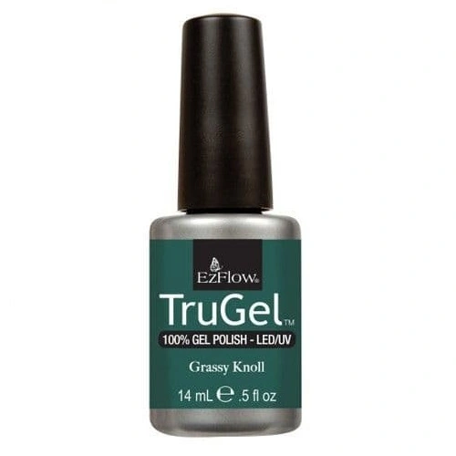 Гель-лак EzFlow TruGel Grassy Knoll приглушений темно-зелений, емаль 14 мл
