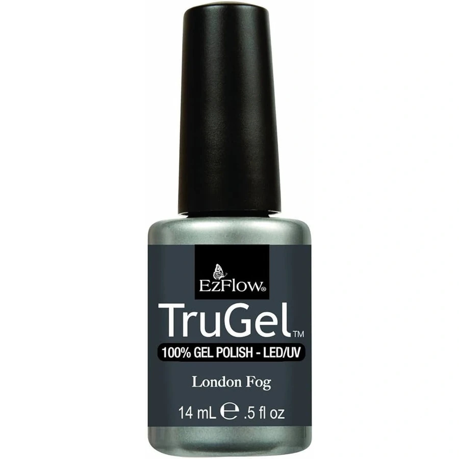 Гель-лак EzFlow TruGel London Fog темно-сірий, емаль 14 мл