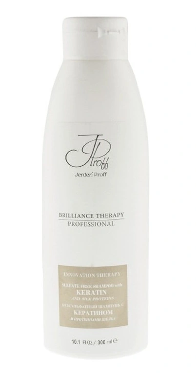 Безсульфатний шампунь для волосся з кератином Jerden-Proff Hair Shampoo With Keratin 300 мл
