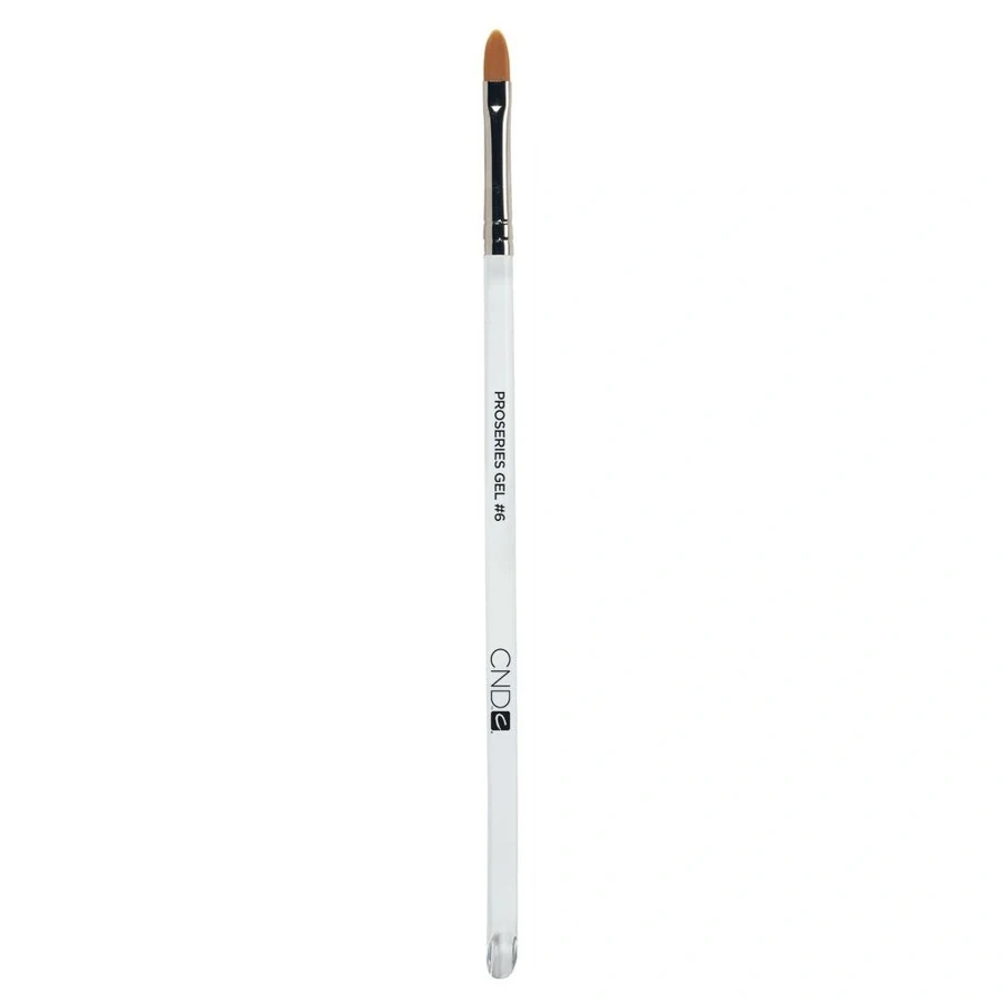 Овальний синтетичний пензлик для гелю CND ProSeries Gel Brush Flat Oval #6